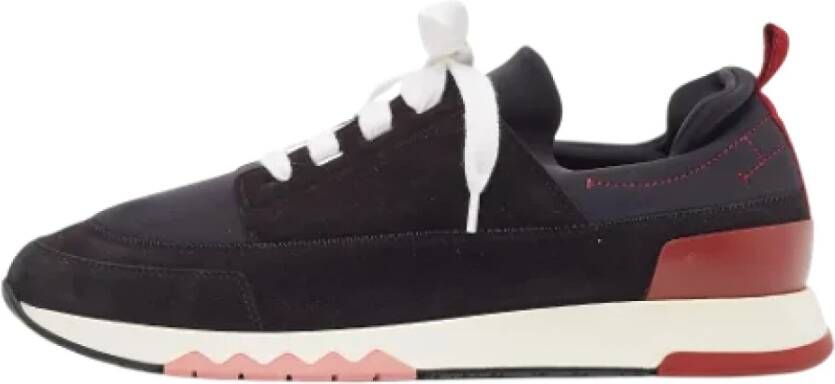 Hermès Vintage Pre-owned Suede sneakers Black Dames