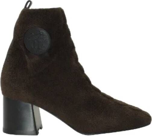 Hermès Vintage Pre-owned Wool boots Brown Dames