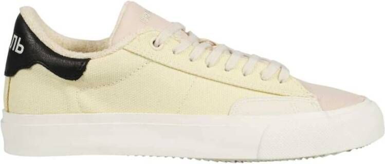 Heron Preston Canvas Lage Sneakers met Leren Detail White Heren