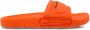 Heron Preston Oranje Logo Stoffen Slider Sandalen Orange Heren - Thumbnail 1