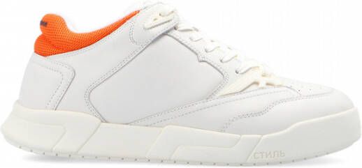 Heron Preston Logo Low Top Sneakers Wit Heren