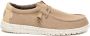 Hey Dude Beige Elastische Geweven Sneakers Beige - Thumbnail 4