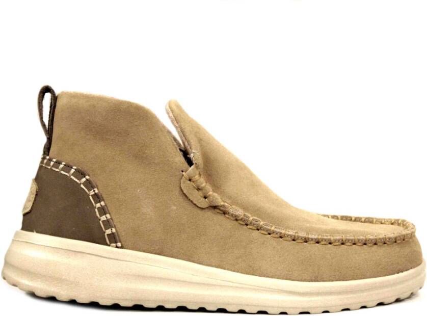 Hey Dude Beige Suède Chukka Laars Multicolor Dames