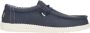 Hey Dude Blauwe Platte Schoenen Wally Classic Blue Heren - Thumbnail 1