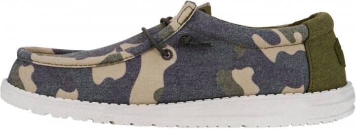 Hey Dude Camo Adventure Sneaker Green Heren