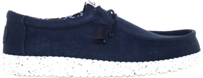 Hey Dude Casual Lage Schoenen voor Mannen Blue Heren