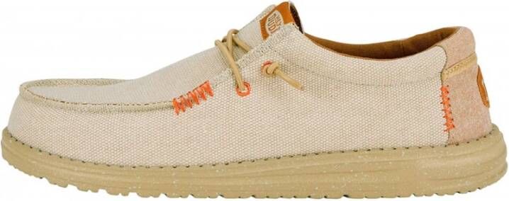 Hey Dude Casual Sneaker Schoenen voor Mannen en Vrouwen Beige Heren