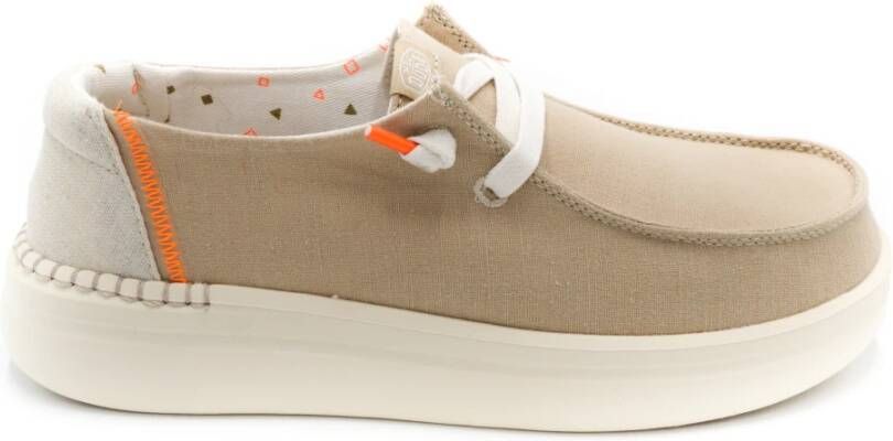 Hey Dude Chambray Rise Sneakers Beige Dames