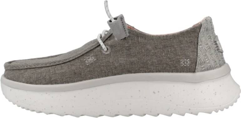 Hey Dude Chambray Veterschoenen voor Vrouwen Gray Dames