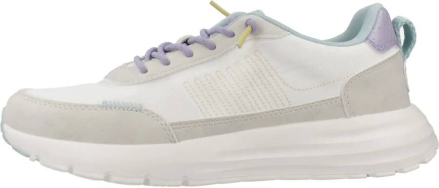 HEYDUDE Sirocco Alta Colorblock Dames Sneakers White Grey