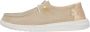 HeyDude Women's Wendy Metallic Sparkle Sneakers beige - Thumbnail 2