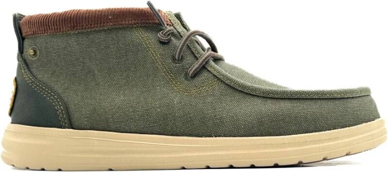 Hey Dude Groene platte schoenen voor mannen Green Heren