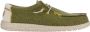 Hey Dude Groene platte schoenen Wally Coastline Jute Green Heren - Thumbnail 1