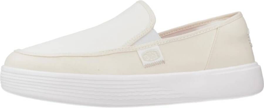 Hey Dude Loafers White Heren