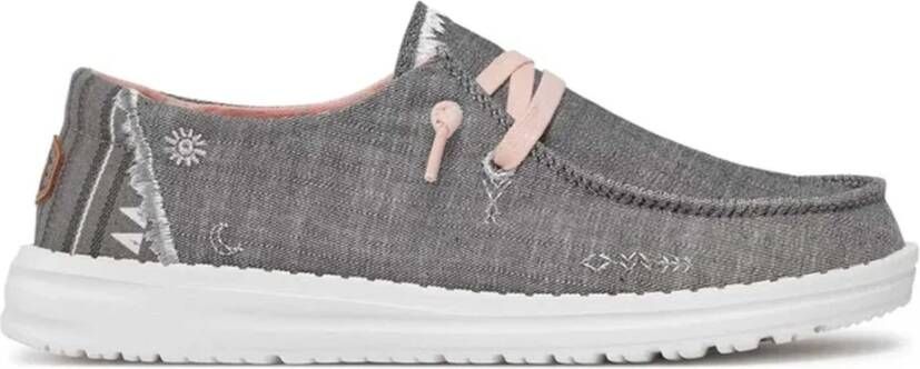 Hey Dude Boho Wendy Plat Schoenen Grijs Gray Dames