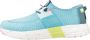 HEYDUDE Sirocco Sport Stripe Dames Sneakers Teal - Thumbnail 2