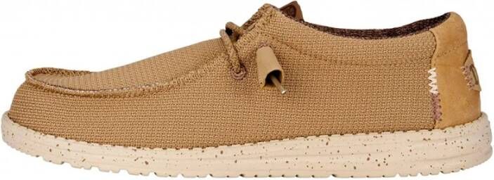 Hey Dude Sportieve Mesh Mocassin Schoenencollectie Beige Heren