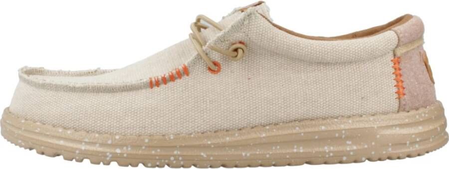 Hey Dude Wally Coastline Jute Veterschoenen Beige Heren