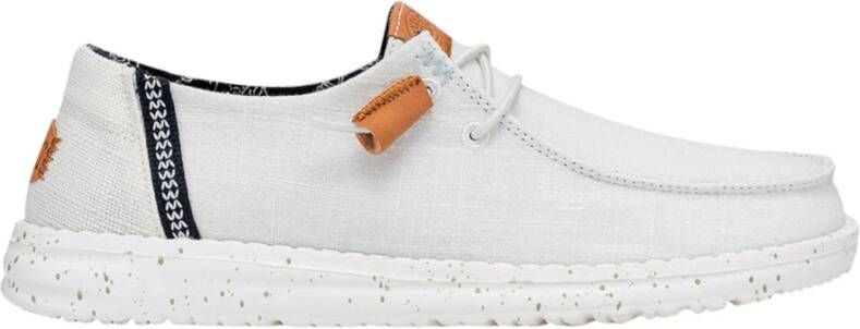 Hey Dude Witte platte schoenen White Dames