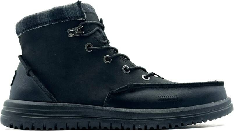 Hey Dude Zwarte platte schoenen Bradley laars Black Heren