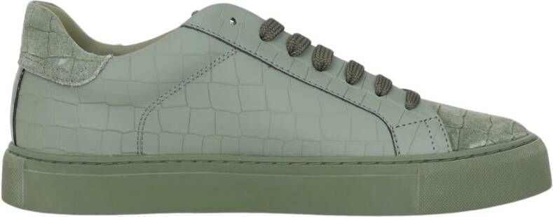 Hide&Jack Groene lage profiel sneakers Essence Double Green Heren