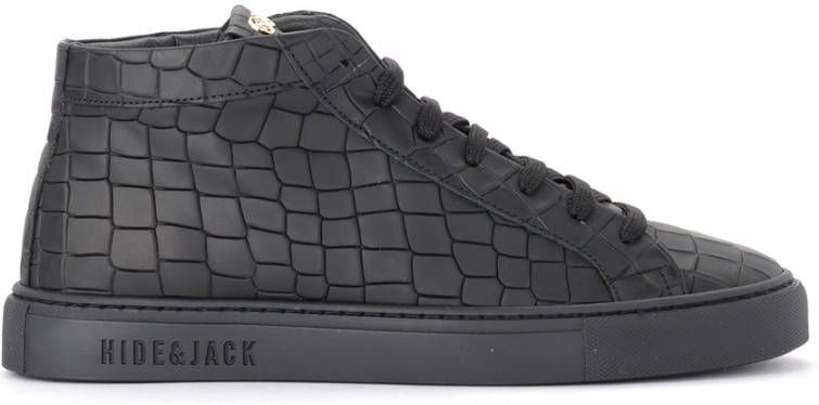 Hide&Jack Essence sneaker van leer met crocostructuur