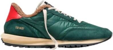 Hidnander Groen Oranje Track Edition Sneakers Green Dames