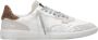 Hidnander Leren sneakers met metallic details White Dames - Thumbnail 1