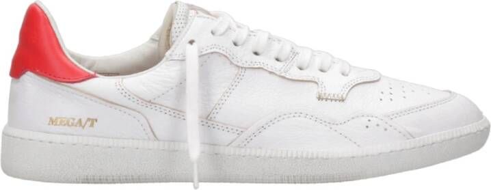 Hidnander Retro Leren Sneakers White Heren