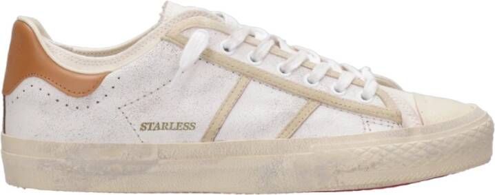 Hidnander Starless Lage Leren Canvas Sneakers White Heren