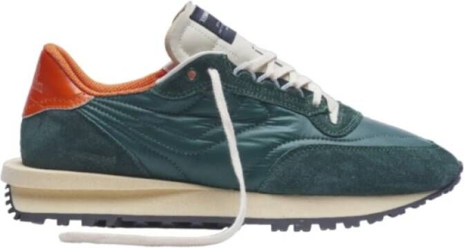 Hidnander Groen Oranje Track Edition Sneakers Green Dames