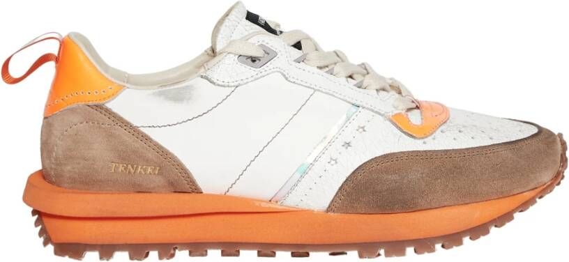 Hidnander Track Edition Wit Leren Sneakers Multicolor Heren