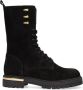 Hip H1431 Veterboots Laarzen Met Veters Meisjes Zwart - Thumbnail 3