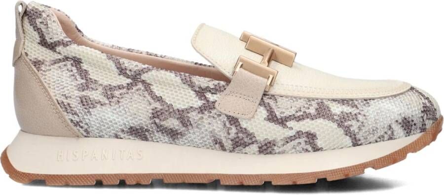 HISPANITAS Instappers Dames Hv253919 Maat: 39 Materiaal: Leer Kleur: Beige