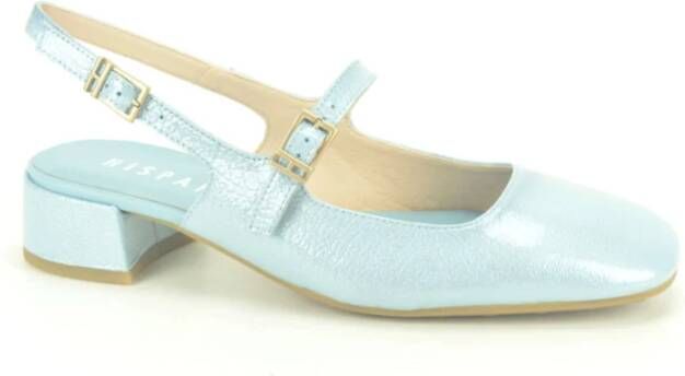 Hispanitas Blauwe Kant Vintage Stijl Schoenen Blue Dames