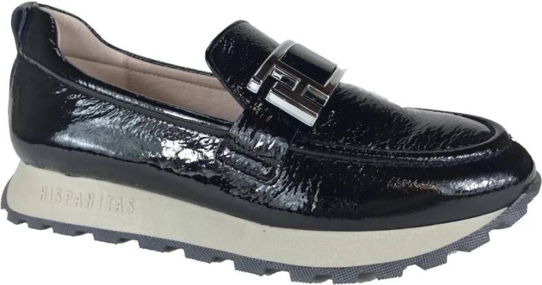 Hispanitas Elegante Loafers voor Vrouwen Black Dames