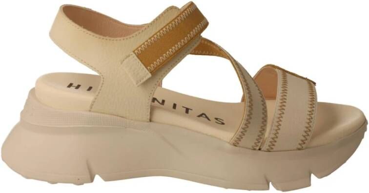 Hispanitas Flat Sandals Beige Dames