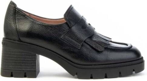 Hispanitas Fringe Loafer Metallic Leder Vrouwen Black Dames