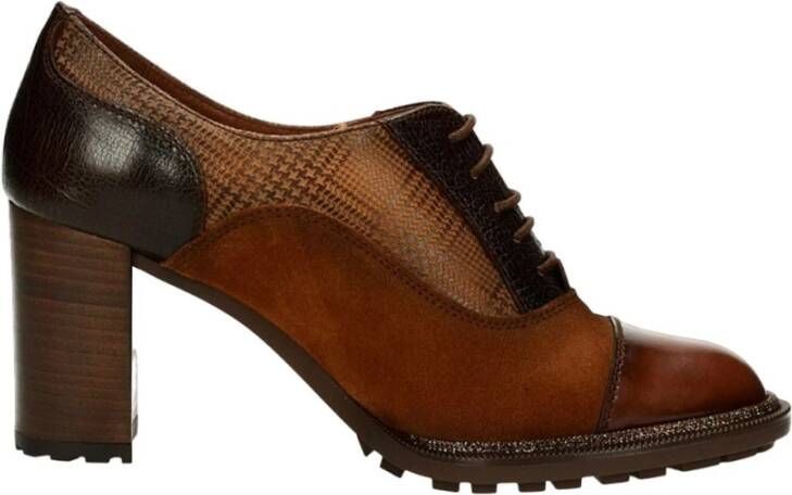 Hispanitas Kameel Leren Jurkschoenen Vrouwen Brown Dames