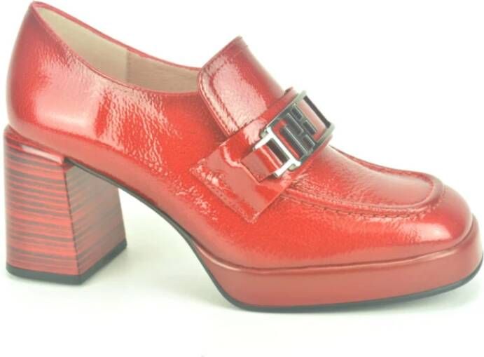 Hispanitas Kanten Moccassin in Rood Red Dames