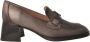 Hispanitas Metallic grijze Milan mocassin schoen Gray Dames - Thumbnail 10