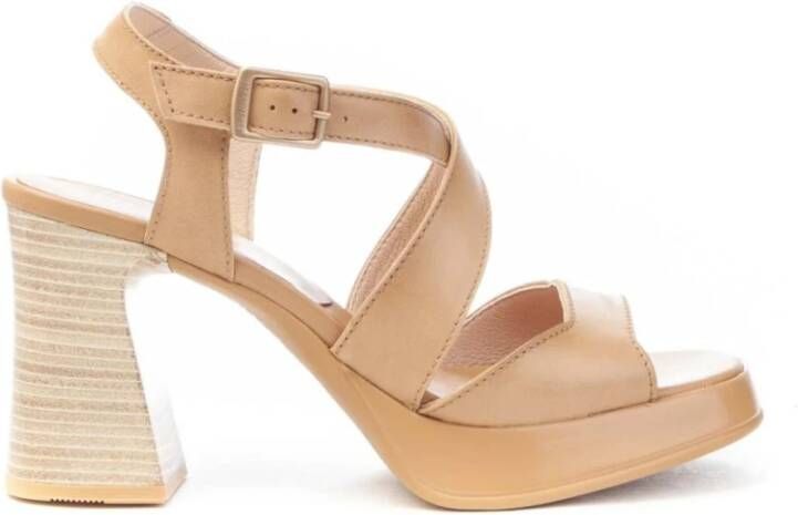 Hispanitas Plateau Sandaal Tahiti voor Vrouwen Beige Dames