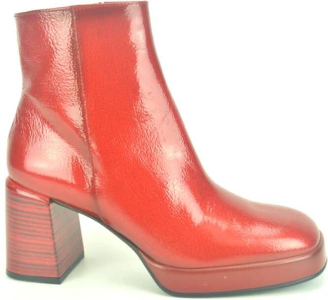 Hispanitas Rode Kant Bootie Red Dames