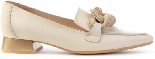 Hispanitas Soho Mocassin met Stoffen Accessoire Beige Dames