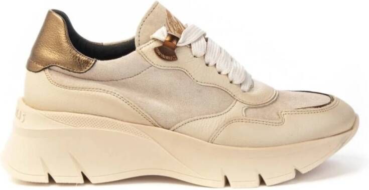 Hispanitas Suède sneakers voor vrouwen Beige Dames