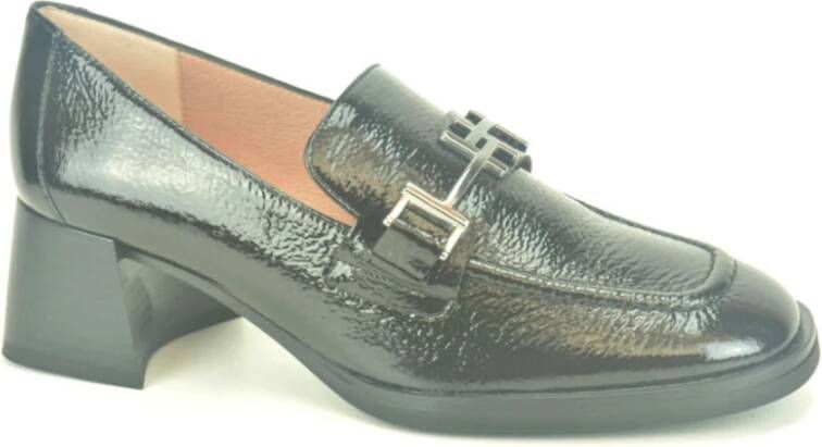 Hispanitas Zwart Kant Moccasin Black Dames