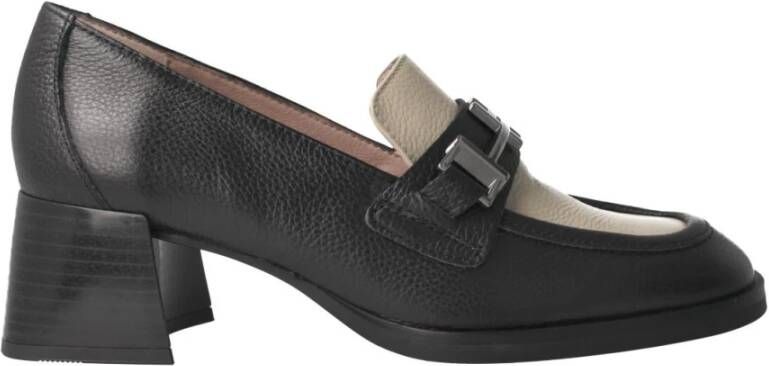 Hispanitas Zwarte Milan Dames Loafers Kettingdetail Black Dames