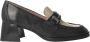 Hispanitas Zwarte Milan Dames Loafers Kettingdetail Black Dames - Thumbnail 1