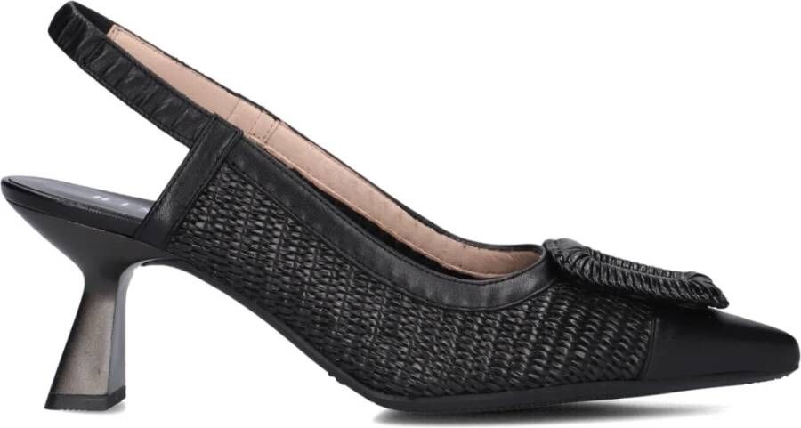 HISPANITAS Slingbacks Dames Rhv254044 Maat: 38 Materiaal: Raffia Kleur: Zwart