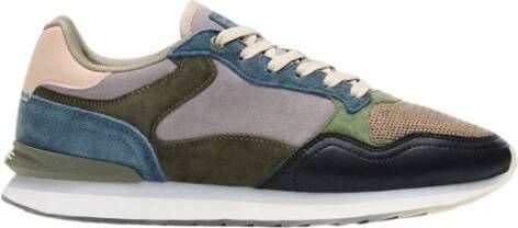 Hoff Ademende Sneakers met Leren Zijstukken Multicolor Heren